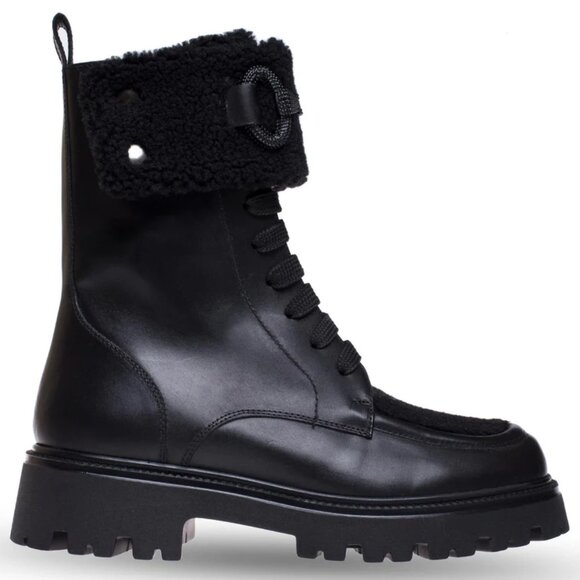 RON WHITE Women's Calf Leather Lug Sole Ankle Boots Made In Italy SZ 7 - Picture 3 of 17